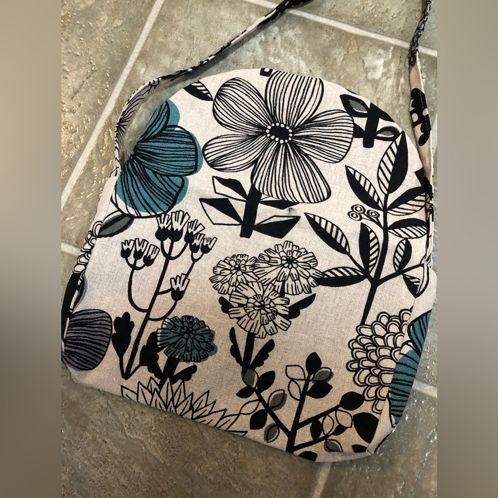 Floral Print Handmade Mini Shoulder Bag/Purse - Picture 4 of 8